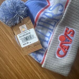 CAVS Knit Beanie with Pom